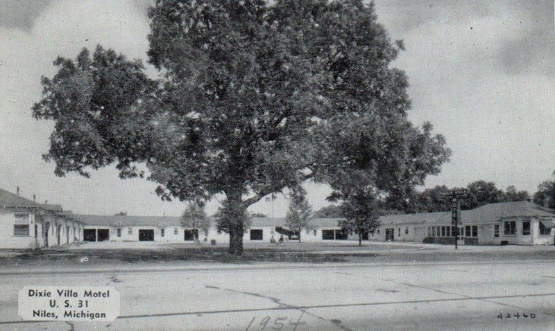 Dixie Villa Motel - Vintage Postcard (newer photo)